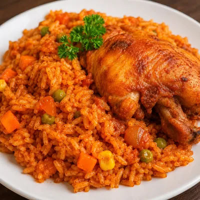 Riz gras au poulet